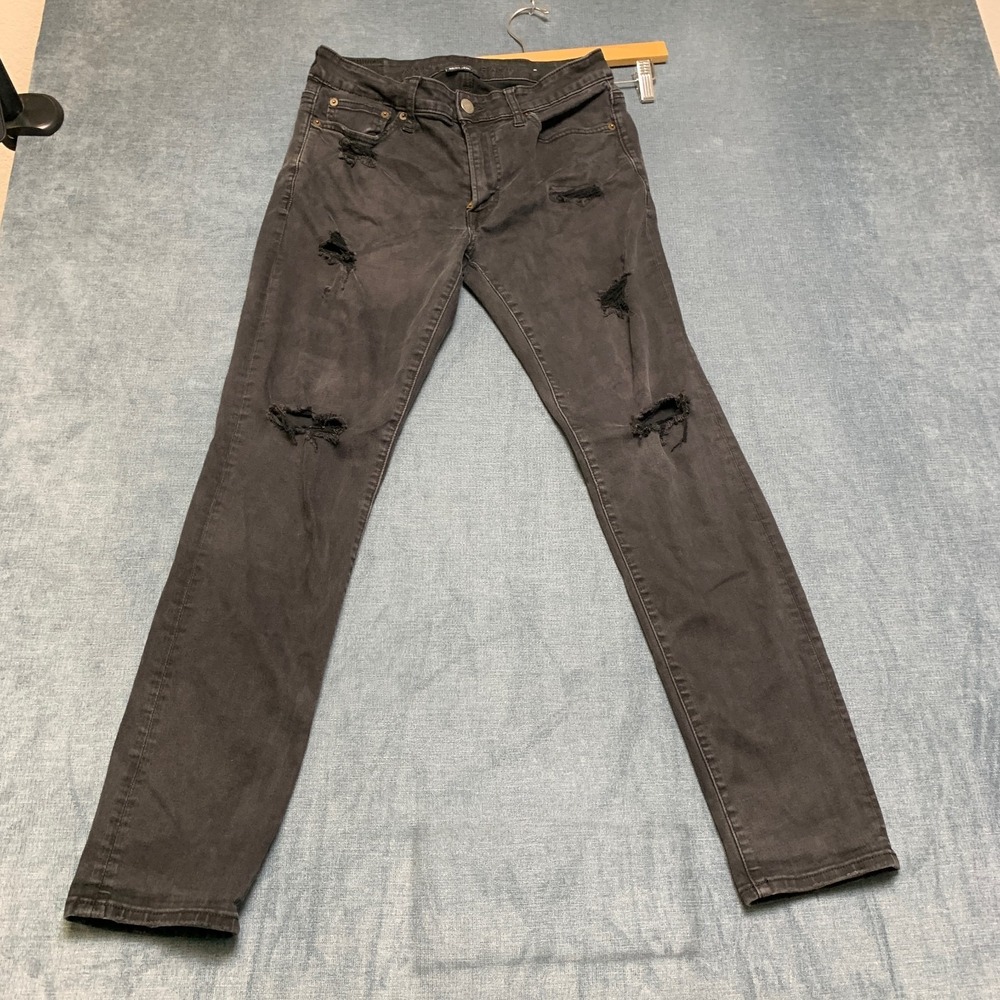 American Eagle Outfitters Jeans Men 30x30 Brown Denim Level Flex Slim Distressed